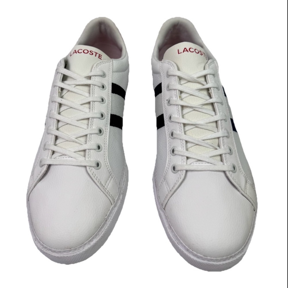 Lacoste Men's Grad Vulc 120 2 P Sma Leather Lifestyle Men’s 10.5 Sneakers White